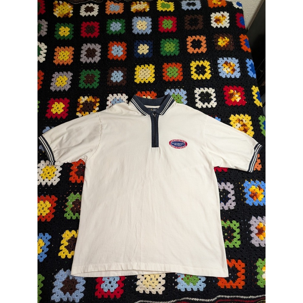 Vintage Special Olympics Polo Shirt Mens Large Inspire Greatness USA 1990s